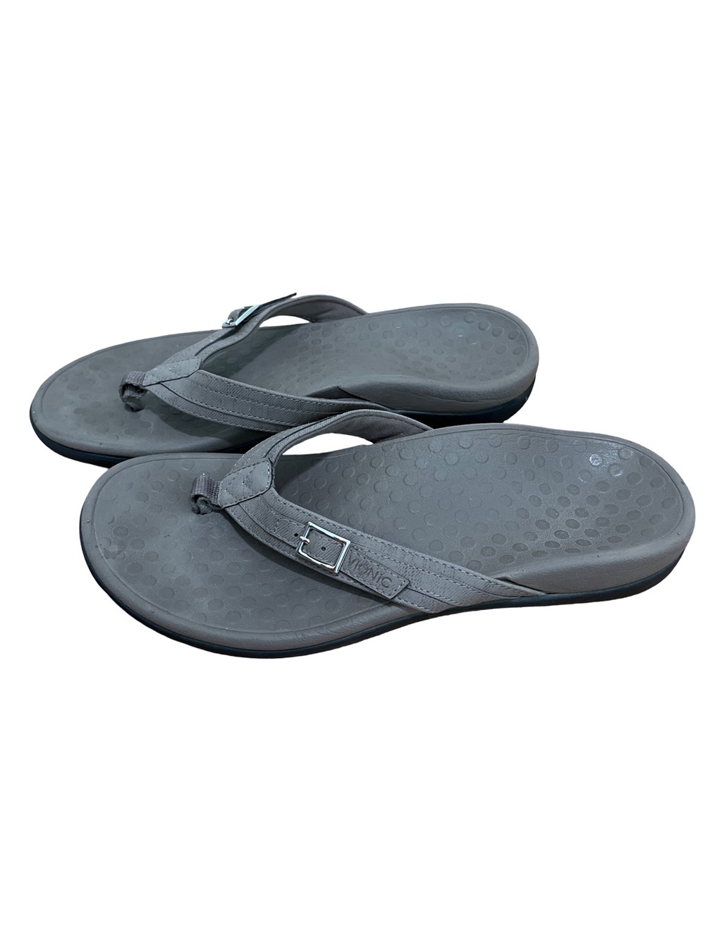 Vionic Women’s Size 8 Brown Leather Flip Flop Thong Sandals